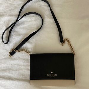 Kate Spade Black & Tan cross body bag